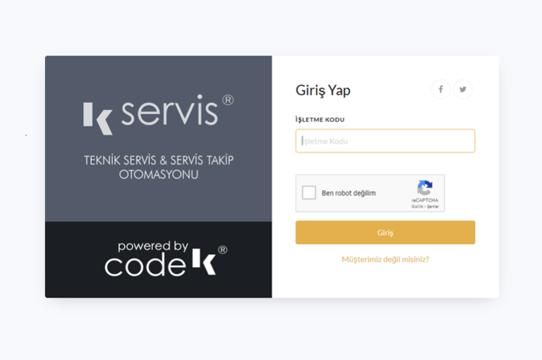 Müşteri Giriş Ekranı