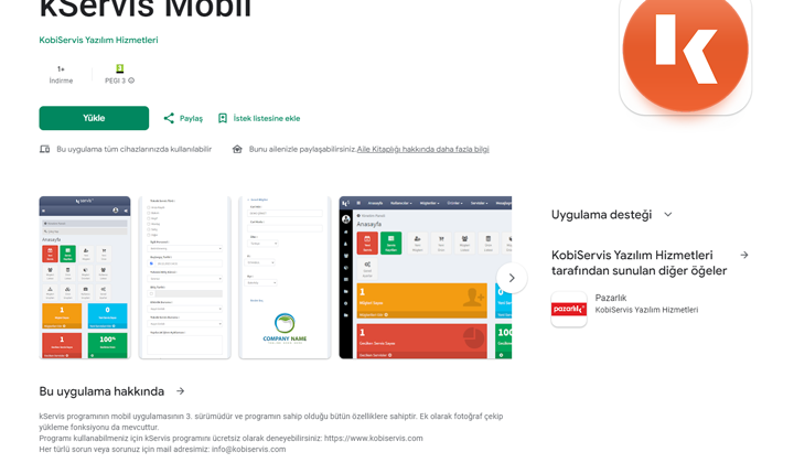 kServis Mobil Uygulaması